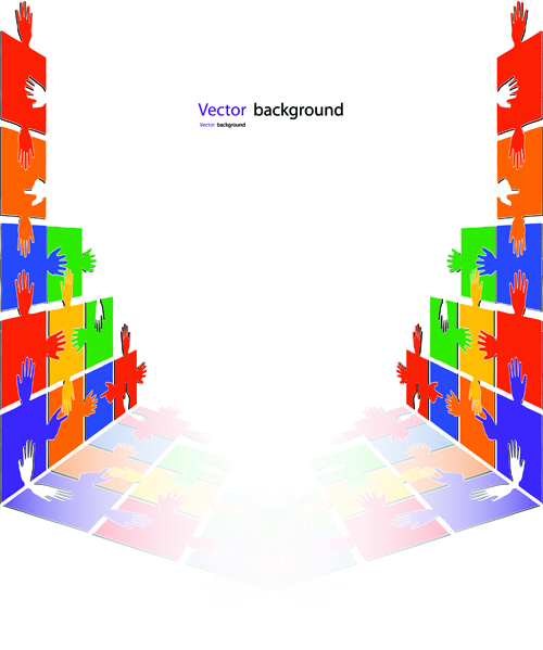 500x599 Creative Puzzles Vector Background Art Free Download