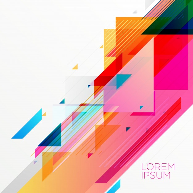 626x626 Creative Colorful Abstract Geometric Background Design Vector