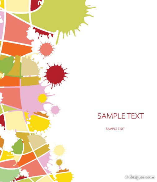 506x586 Designer Creative Dripping Or Splashing Traces The Background