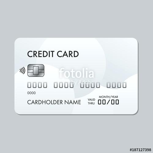 500x500 Credit Card Vector Image Great Realistic Black Bank Plastic Credit