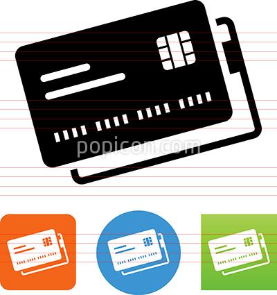 400x425 Credit Card With Emv Chip Icon