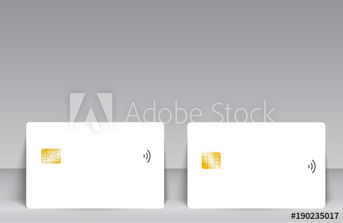 500x326 Set Of Banking Chip Credit Card Realistic Mockup Clear Plastic