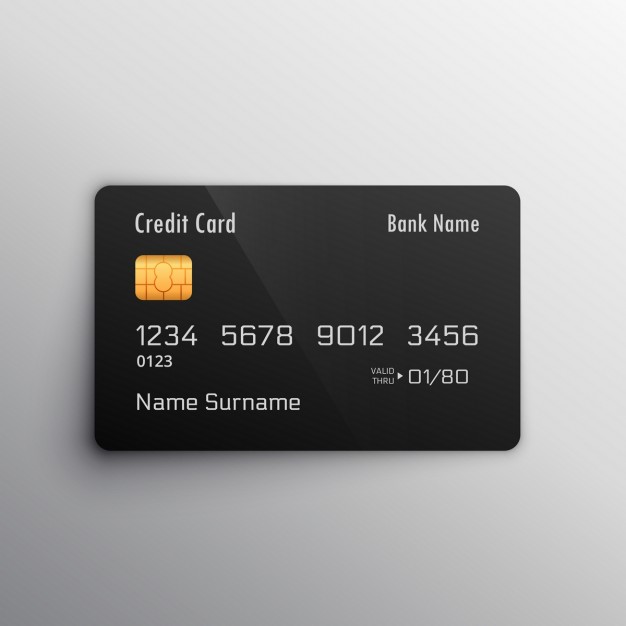 626x626 Black Credit Card Vector Free Download