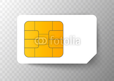 400x282 Sim Card Mobile Cellular Phone Chip Vector Isolated On Background