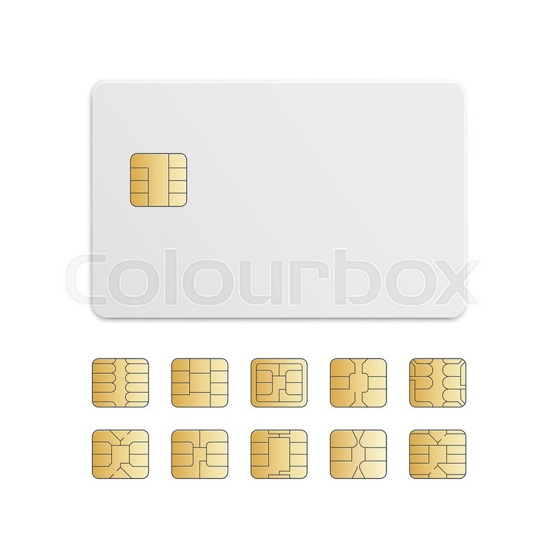800x800 Vector Mobile Cellular Phone Sim Card Stock Vector Colourbox