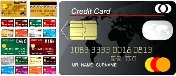 Credit Card Template Design Vector Bank Debit 588x256 Credit Card Template Design Vector Bank Debit
