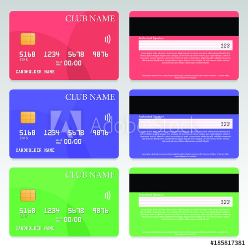 Flat Credit Card Design Vector 500x500 Flat Credit Card Design Vector