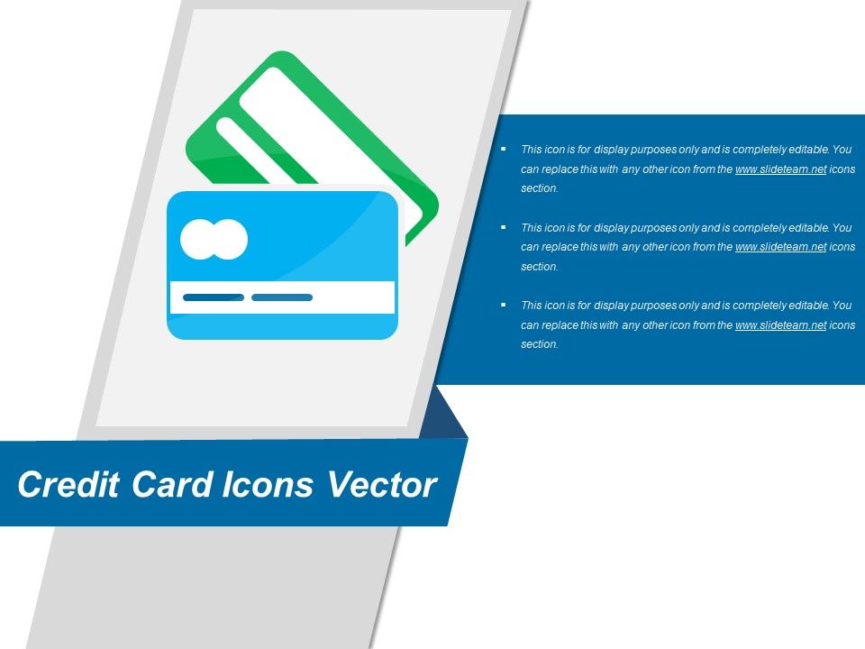 960x720 Credit Card Icons Vector Powerpoint Slide Inspiration
