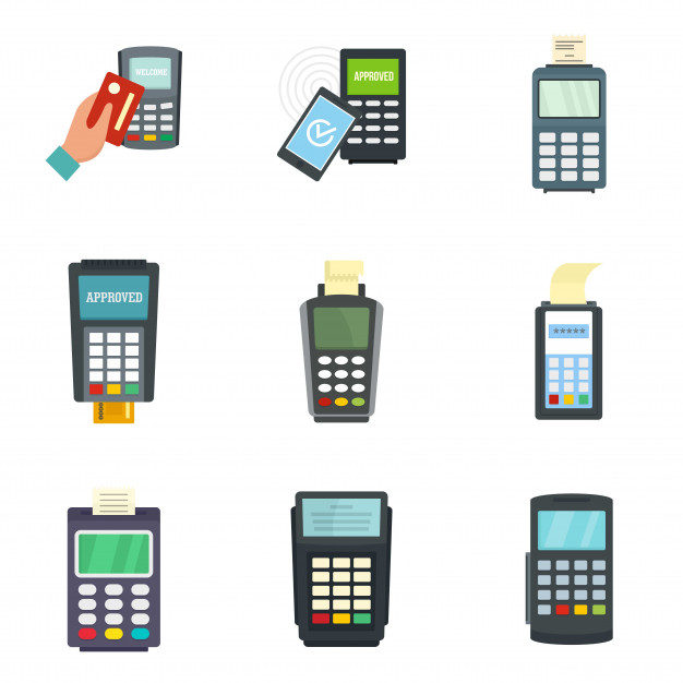626x626 Bank Terminal Credit Card Icons Set Vector Premium Download