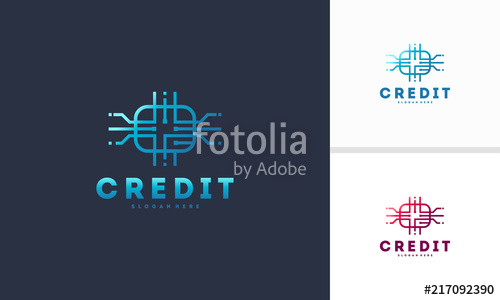 500x300 Credit Card Logo Designs Concept Vector, Electronic Payment Logo