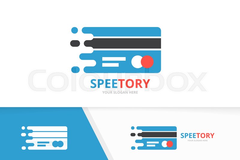 800x533 Vector Fast Credit Card Logo Stock Vector Colourbox