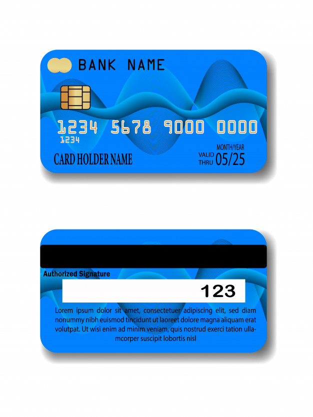 blank credit card template photoshop free