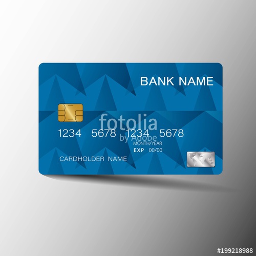 500x500 Modern Credit Card Template Design With Inspiration
