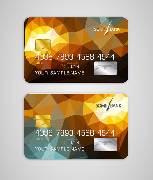 Credit Card Template Vector at Vectorified.com | Collection of Credit ...