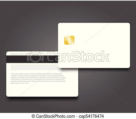 450x393 Banking Chip Credit Card Realistic Mockup Clear Plastic