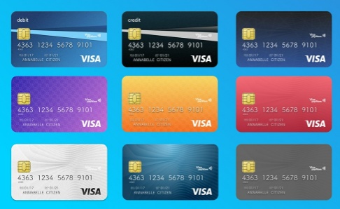 486x298 Credit Cards Vector Ui Template