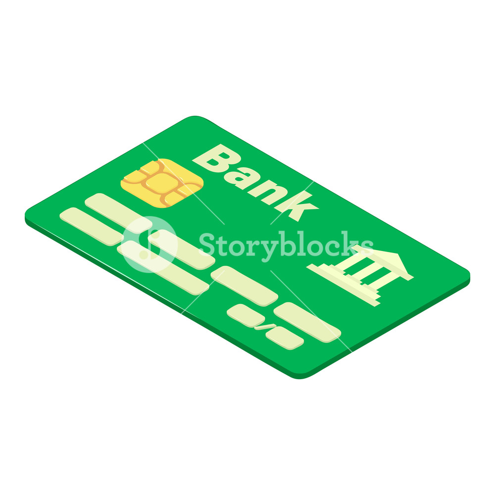 1000x1000 Credit Card Icon Isometric Illustration Of Credit Card Vector