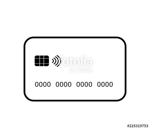 500x431 Credit Card Vector Icon Illustration Stock Image And Royalty