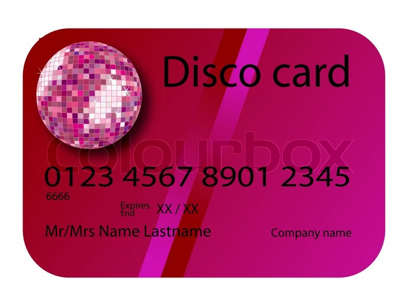 800x600 Credit Card Disco Purple, Vector Art Stock Vector Colourbox