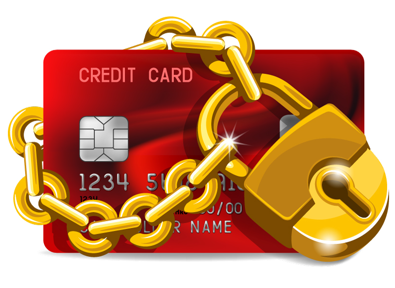 800x582 Gold Lock Credit Card Design Vector Free Vector Graphic Download