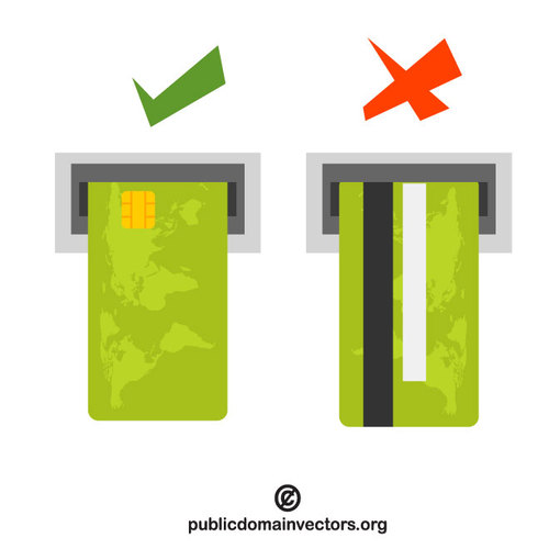 500x500 Insert Credit Card Vector Clip Art