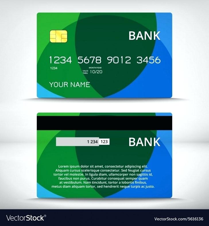 728x786 Vector Art Credit Or Debit Card Design Template Word