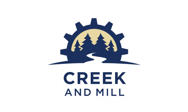 626x375 Creek And Mill Logo Design Inspiration Vector Premium Download