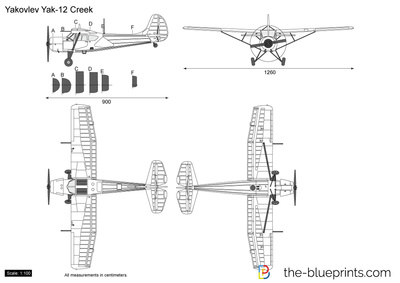 400x283 Yakovlev Yak Creek Vector Drawing