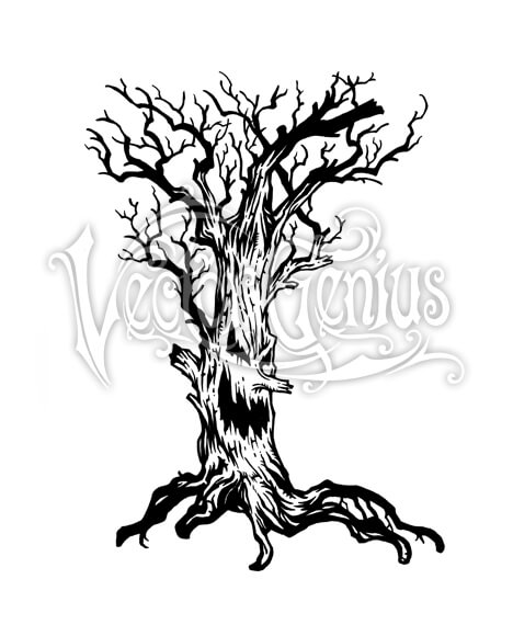 468x580 Creepy Tree Stockart