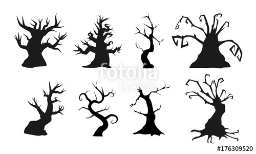 Creepy Tree Vector at Vectorified.com | Collection of Creepy Tree ...