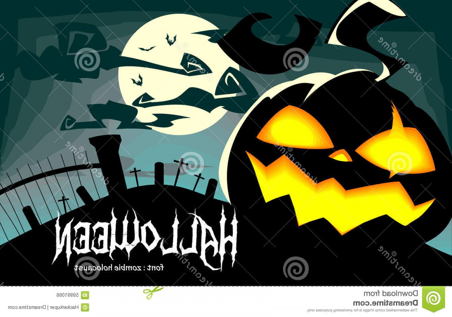 1560x1093 Stock Illustration Vector Creepy Halloween Illustration Laughing
