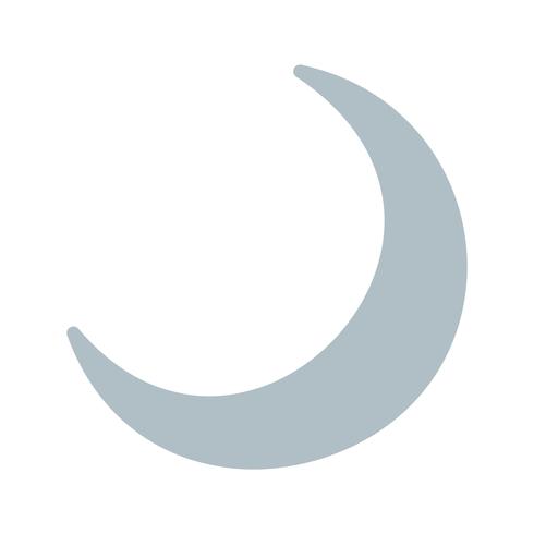 490x490 Crescent Moon Vector Icon