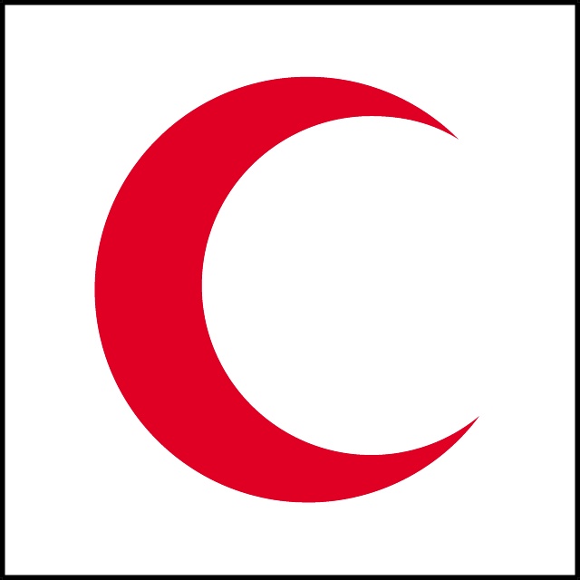 640x640 Red Crescent Vector Flag