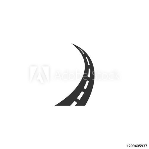 500x500 Roaad Logo Vector Template Design Illustration