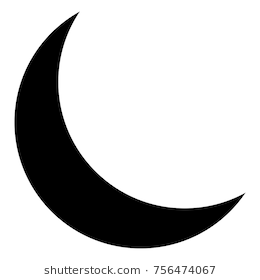 260x280 Crescent Moon Silhouette Png