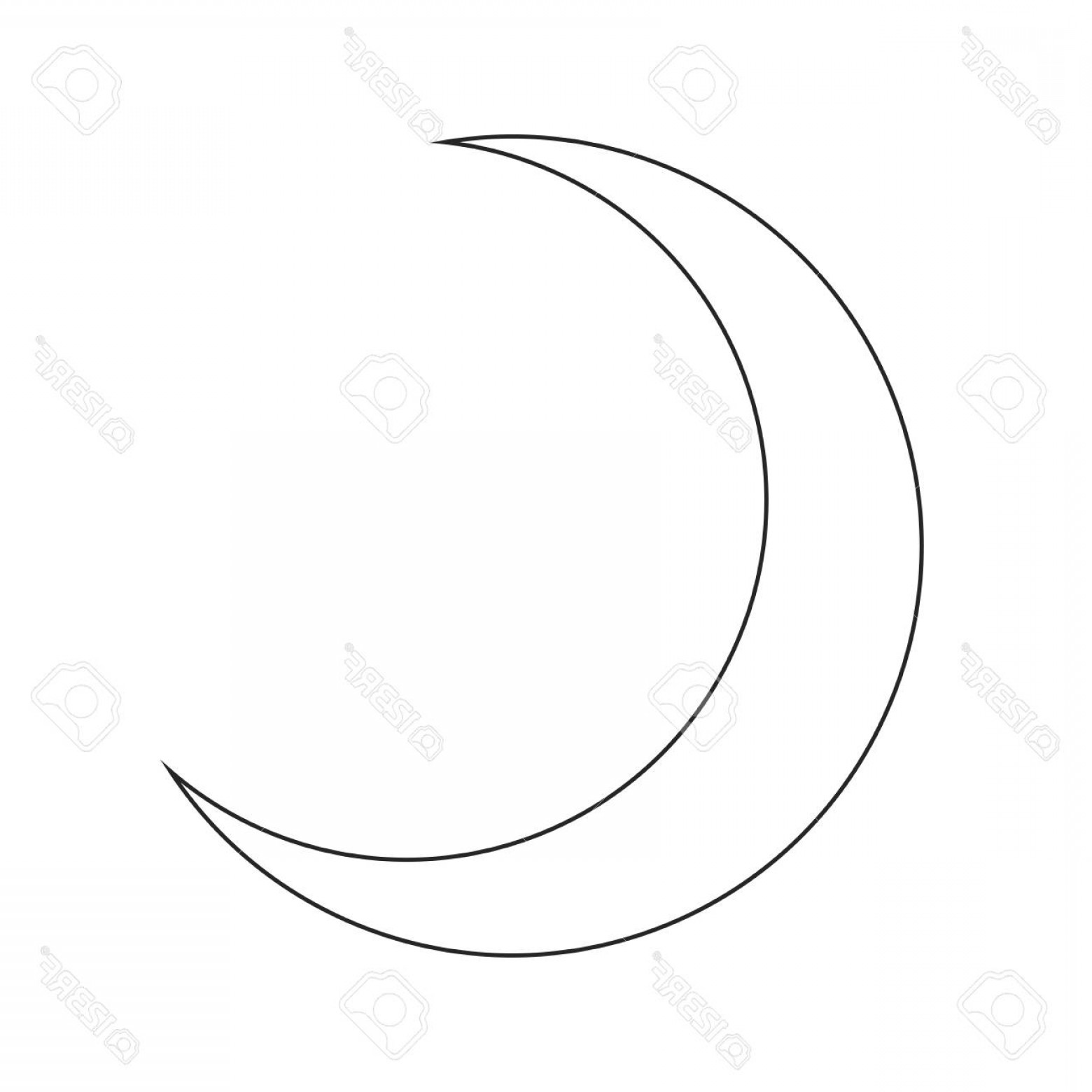 Crescent Moon Vector Art At Collection Of Crescent Moon Vector Art Free For