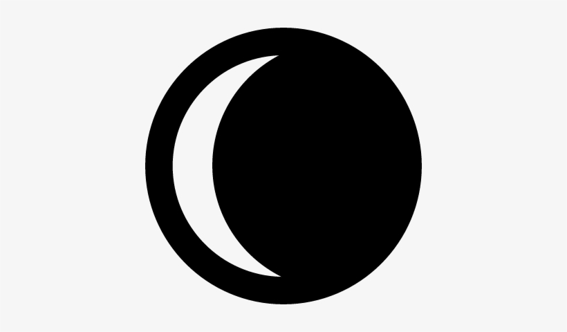 820x480 Waning Crescent Moon Vector