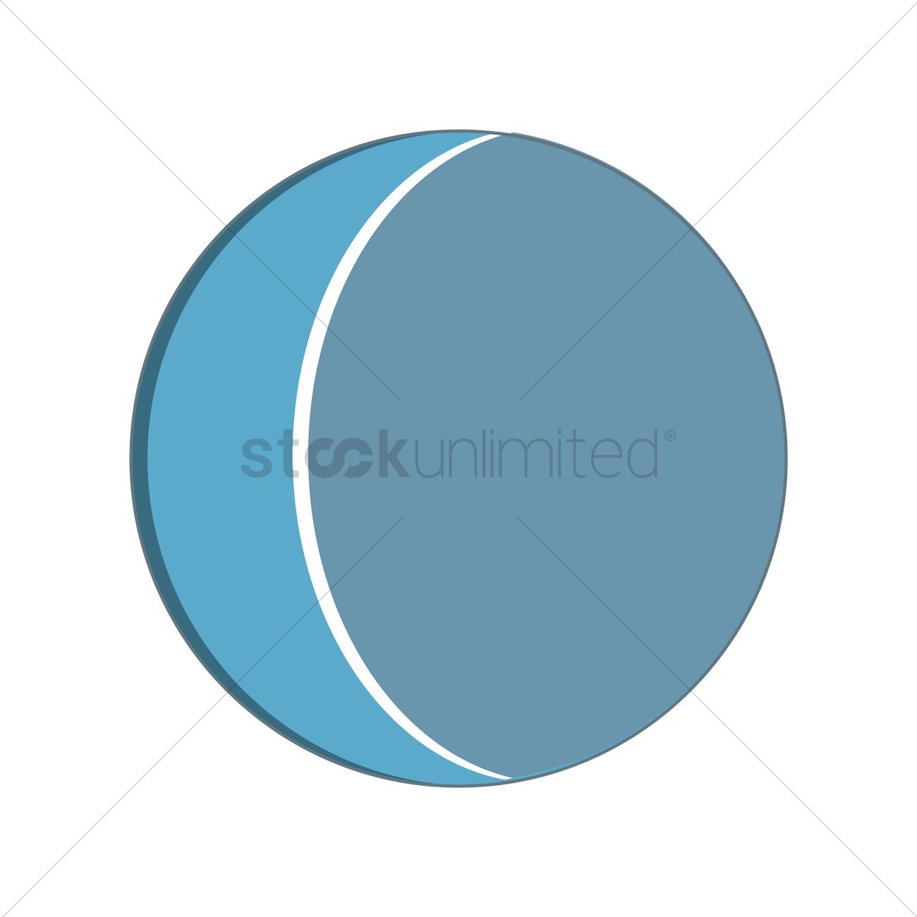 1300x1300 Free Crescent Moon Vector Image