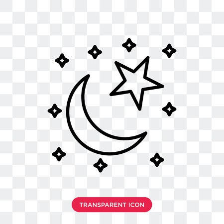 450x450 Star And Crescent Moon Vector Icon Isolated On Transparent