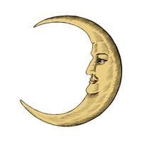 Crescent Moon Vector Free at Vectorified.com | Collection of Crescent ...