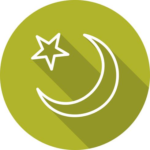 490x490 Crescent Moon Vector Icon