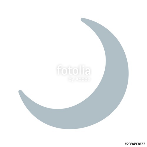 500x500 Crescent Moon Vector Icon Stock Image And Royalty Free Vector
