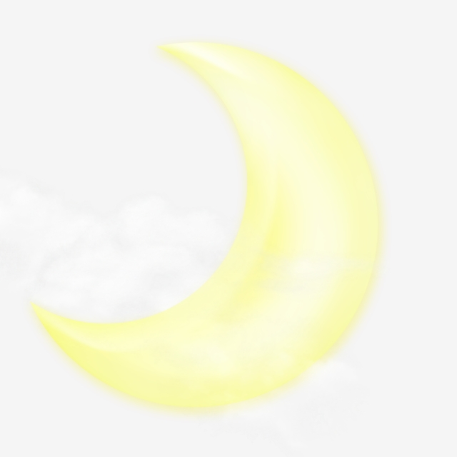 640x640 Crescent Moon Vector Image Fantasy Moon, Moon Clipart, Hand