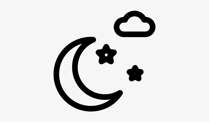 820x479 Cloud Star And Half Moon Vector