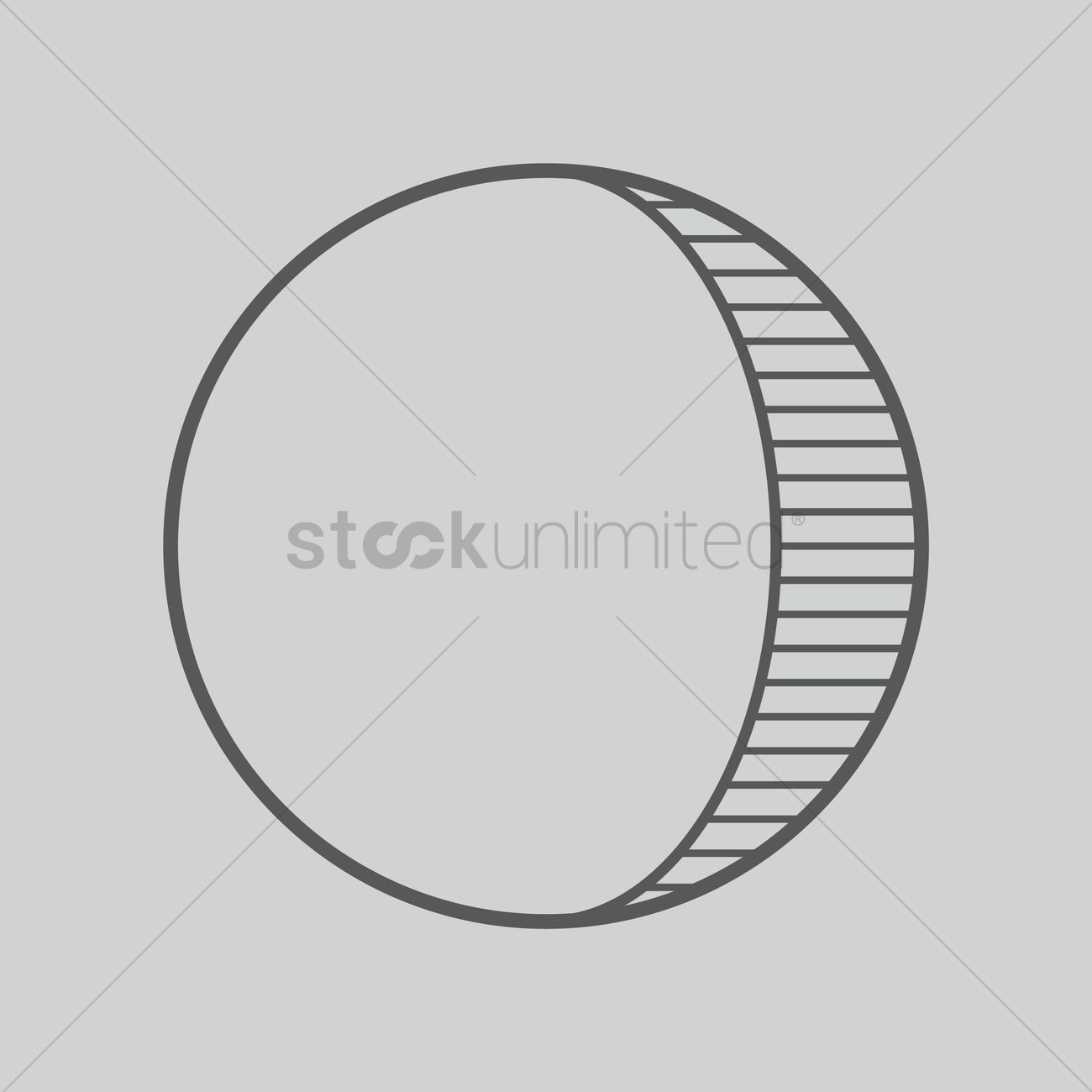 1300x1300 Waxing Crescent Vector Image