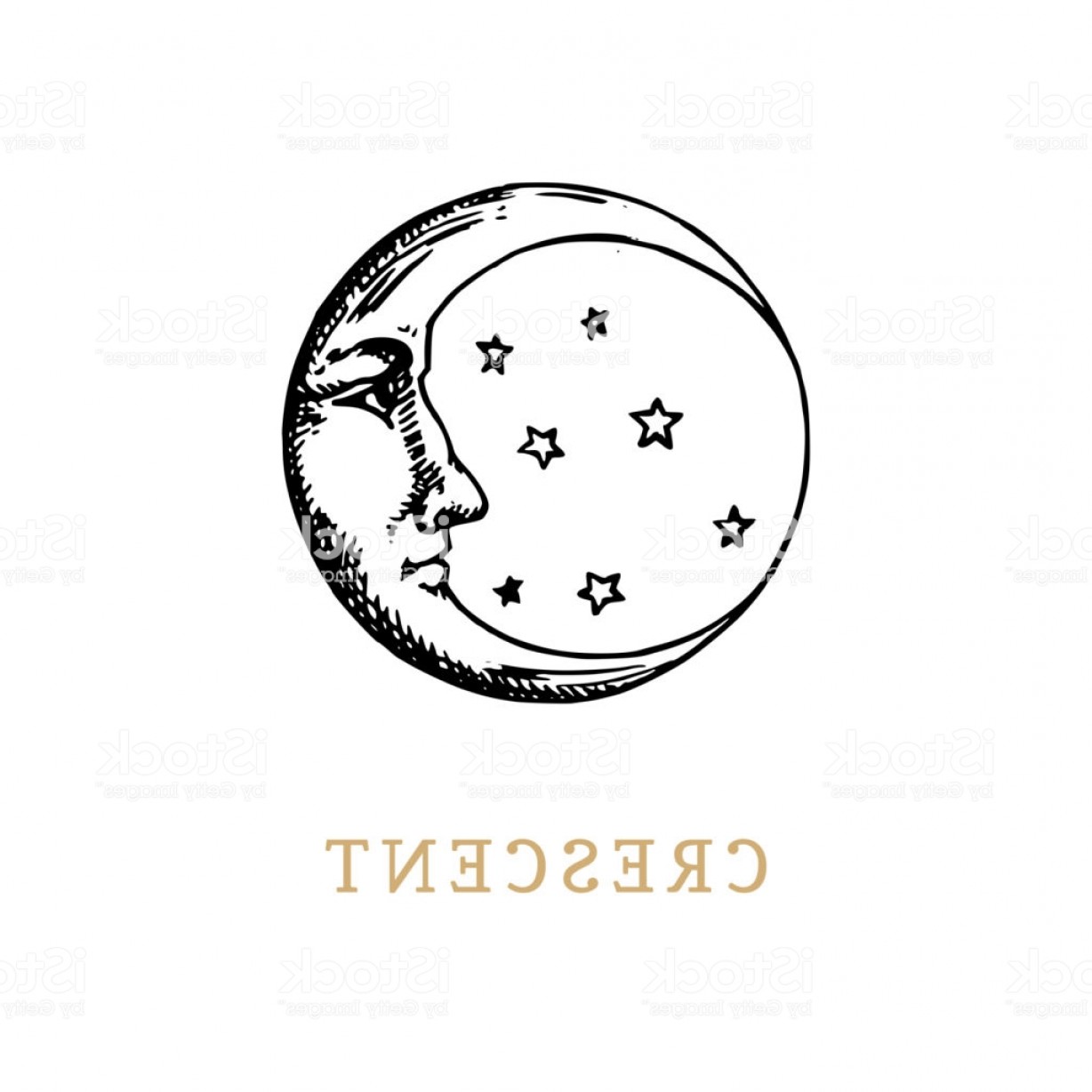 1228x1228 Crescent Vector Graphic Art Hoodamathrun