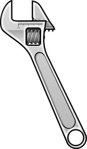 293x500 Adjustable Wrench Icon Vector Image