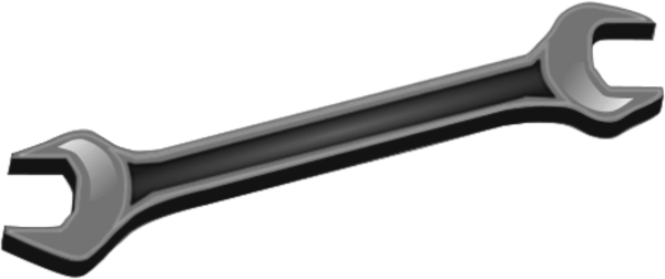 600x252 Clip Art Wrench