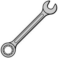190x189 Crescent Wrench Vector
