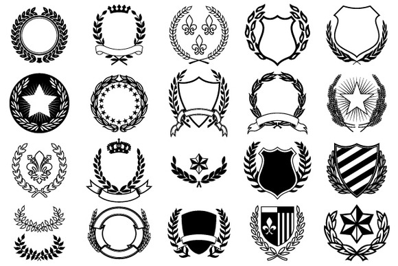 Decorative Vector Crest Images 580x387 Decorative Vector Crest Images